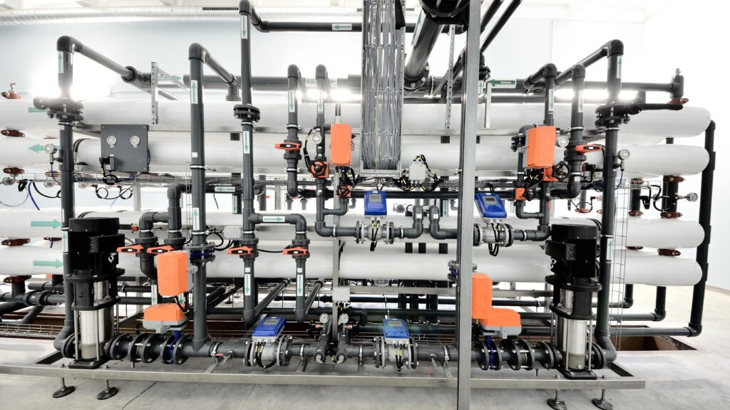 Skid d'osmose inverse industrielle DIMM