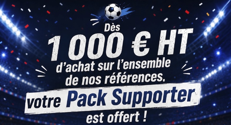 Pour tout achat sur l'ensemble de nos références, votre Pack Supporter est offert
