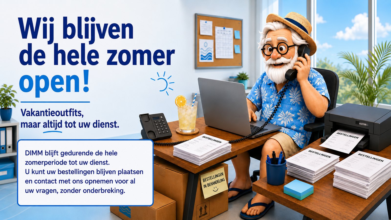 DIMM blijft de hele zomer open — juli en augustus zonder onderbreking